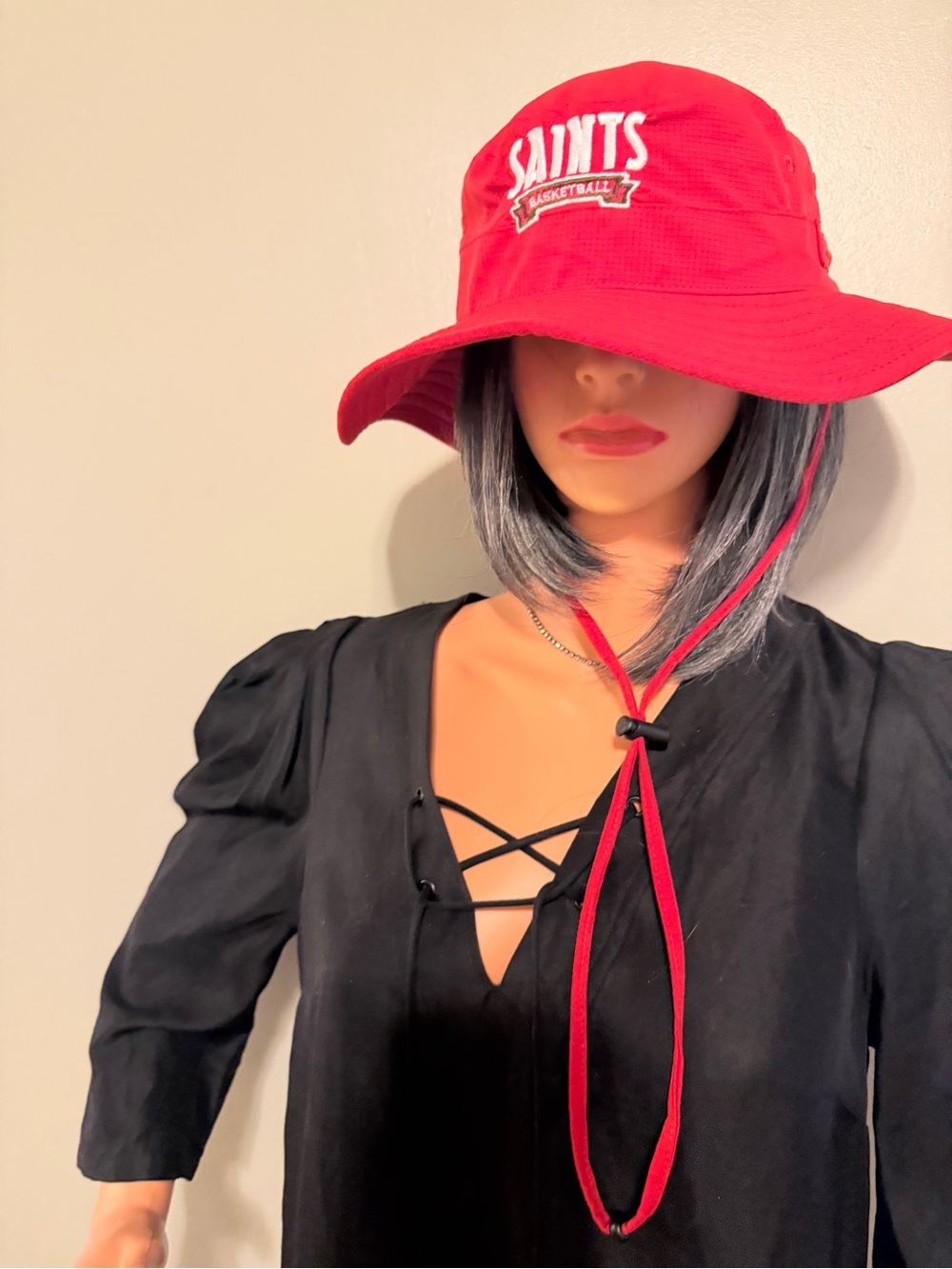 Saints Football Under Armor Style- red hat